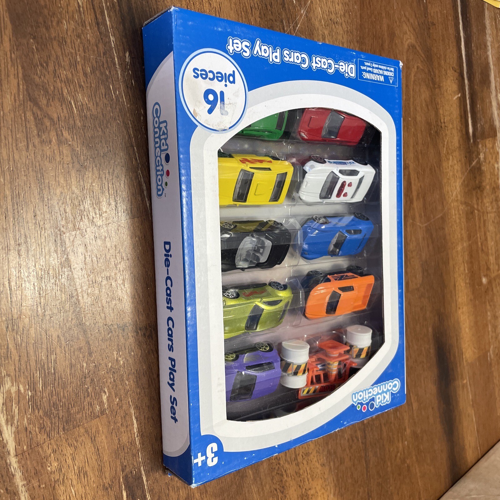 16 Pieces Die-Cast Cars Play Set Kid Connection Ages 3 and up