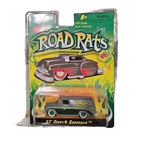 ’57 CHEVY SUBURBAN ROAD RATS JADA TOYS 1:64 ZOMBIE CUSTOM PINSTRIPING LOWRIDER