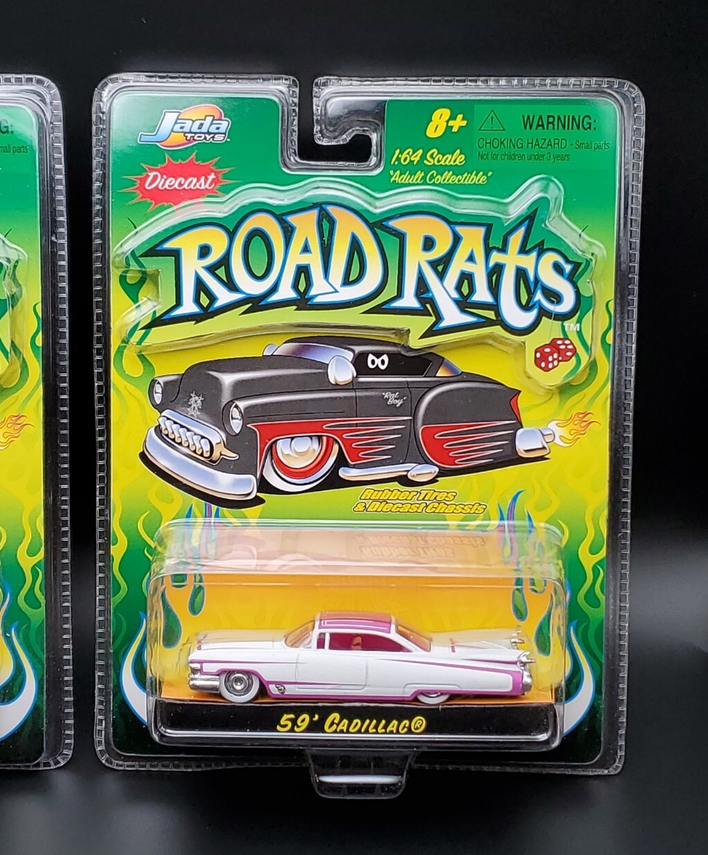 2002 Jada Toys Road Rats Diecast 59 Cadillac Varation Lot Of 2