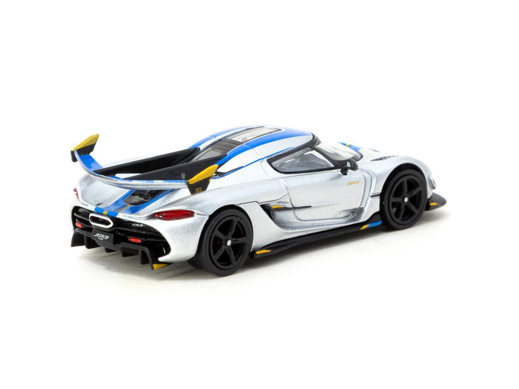 Tarmac Works GLOBAL64 Silver Koenigsegg Jesko Attack 1:64 Car T64G-TL052-SL