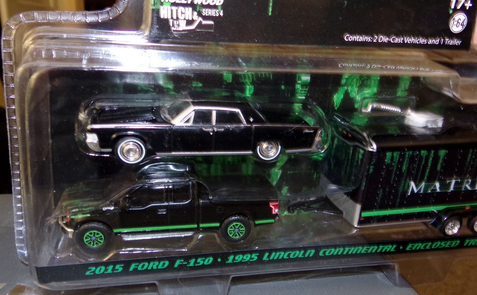 Greenlight 1:64 Hollywood The Matrix Car/Truck/Enclosed Trailer