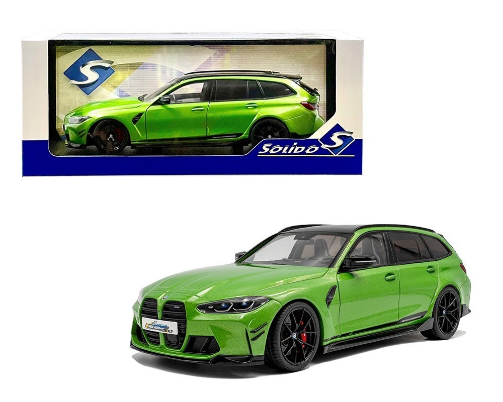 SOLIDO 2024 BMW M3 COMPETITION M XDRIVE TOURING GREEN 1/18 DIECAST S1813703-7A