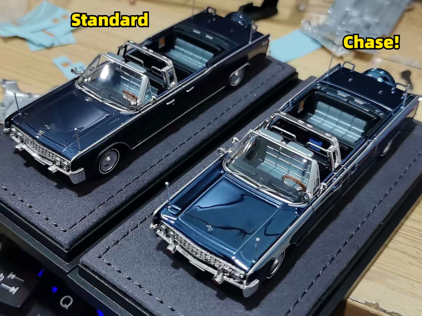 GOC 1/64 Lincoln Continental X100 HEC Beijing Exclusive Kennedy Car Chase Chance
