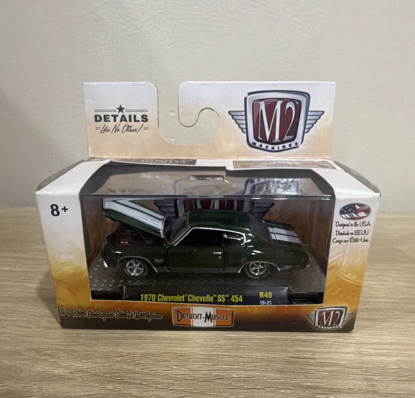 M2 Machines Detroit Muscle 1970 Chevrolet Chevelle SS 454 (normal wear and tear)