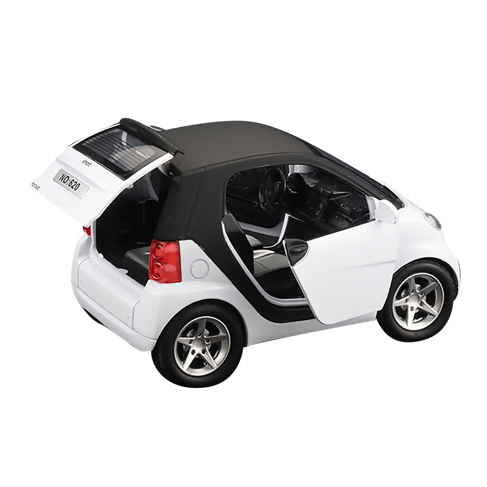 1:32 Car Model Diecast Toy Vehicle Collection Kids Pull Back For Smart ForTwo