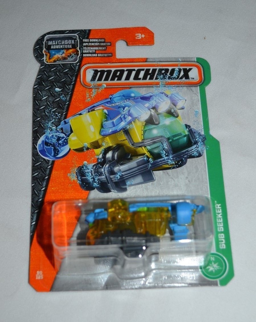 MATCHBOX 2017 MBX ADVENTURE – SUB SEEKER BLUE AND YELLOW