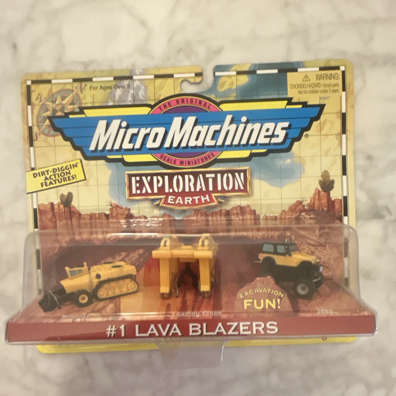 Micro Machines Exploration Earth #1 Lava Blazers Mini Vehicle Set Unopened Box