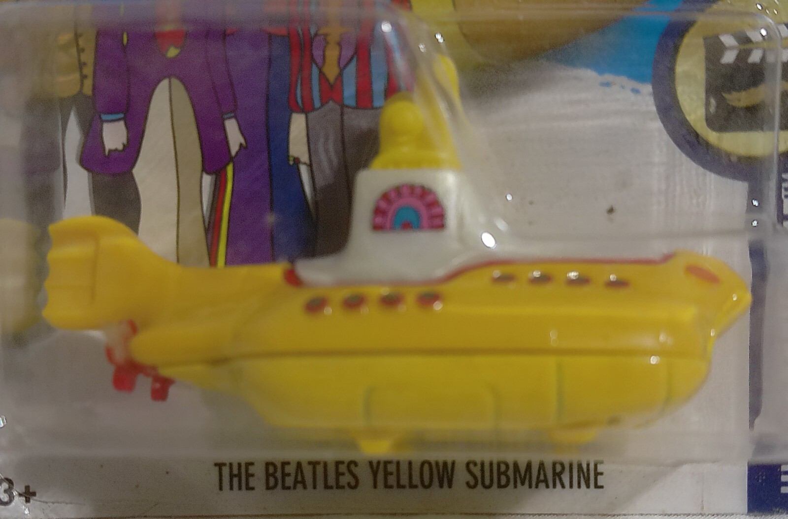 The Beatles Yellow Submarine Die-Cast Model From HW Screen Time by Hot Wheels