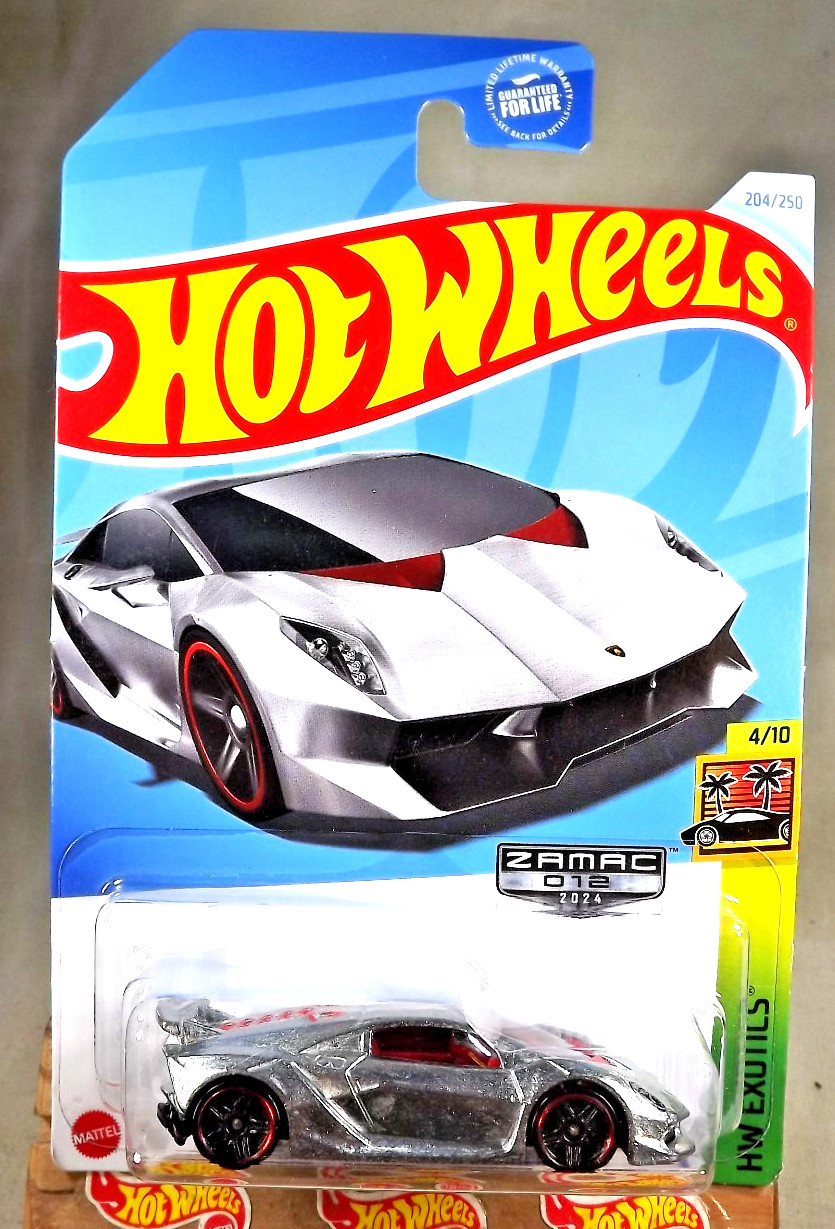 2024 Hot Wheels Walmart #12 Zamac #204 HW Exotic 4/10 LAMBORGHINI SESTO ELEMENTO