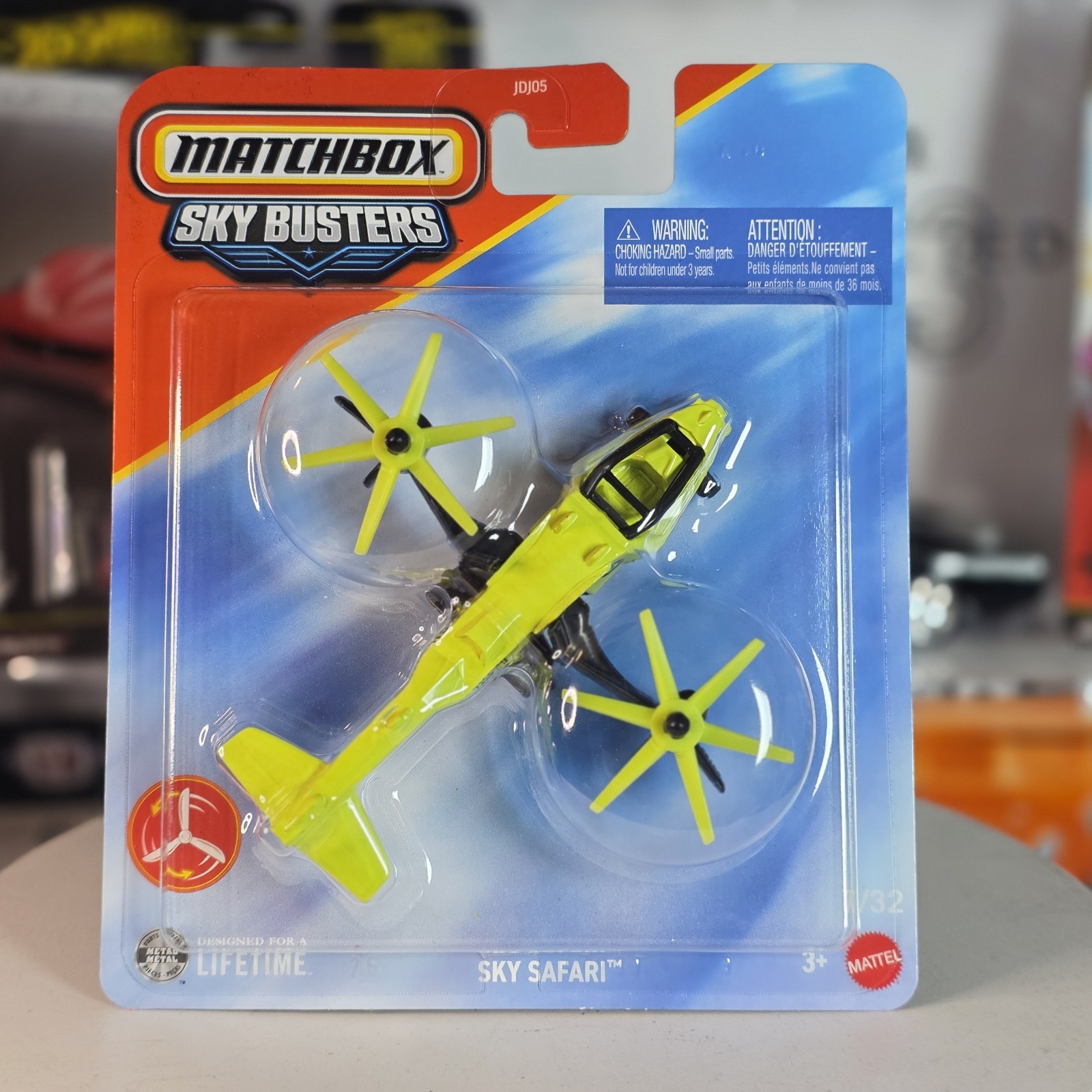 Matchbox SKY SAFARI, Green, Airplane, Clouds, Space, Sky Busters #7/32