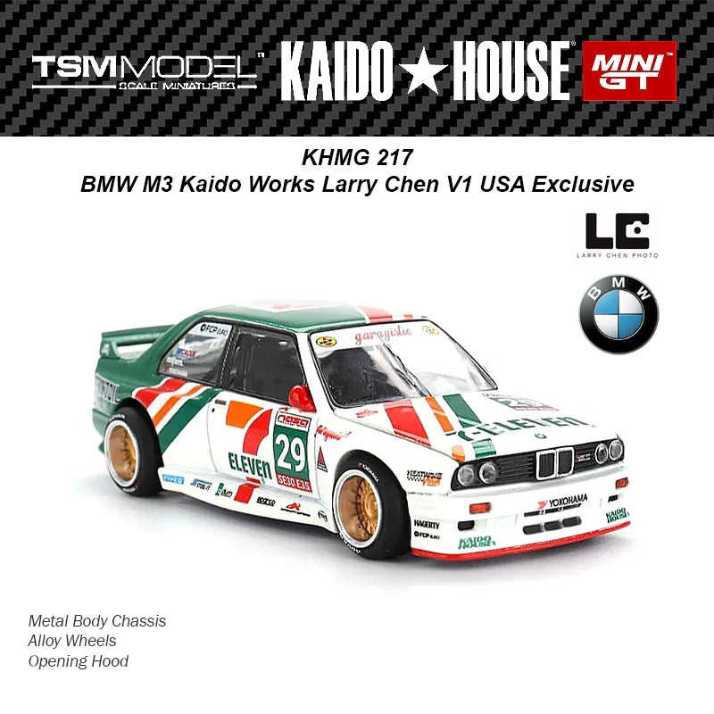 NEW Kaido House BMW M3 Kaido Works Larry Chen V1 USA Exclusive KHMG217 1/64 2026