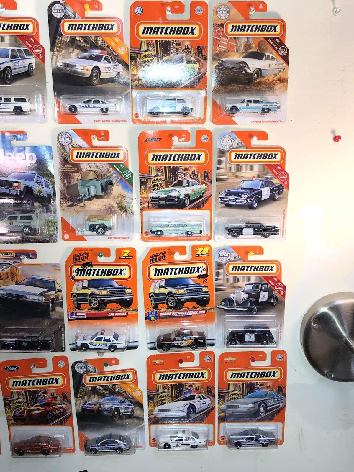 39 matchbox police cars lot New On Card Great Condition Vintage Various Years