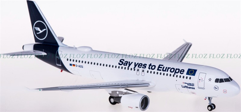 for Herpa for Lufthansa for Airbus A320 D-AIZG Say yes to Europe 1:200 Model