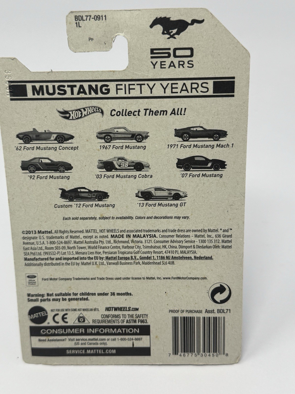 Hot Wheels Copper Orange ‘92 Ford Mustang 50 Years 4/8 A20
