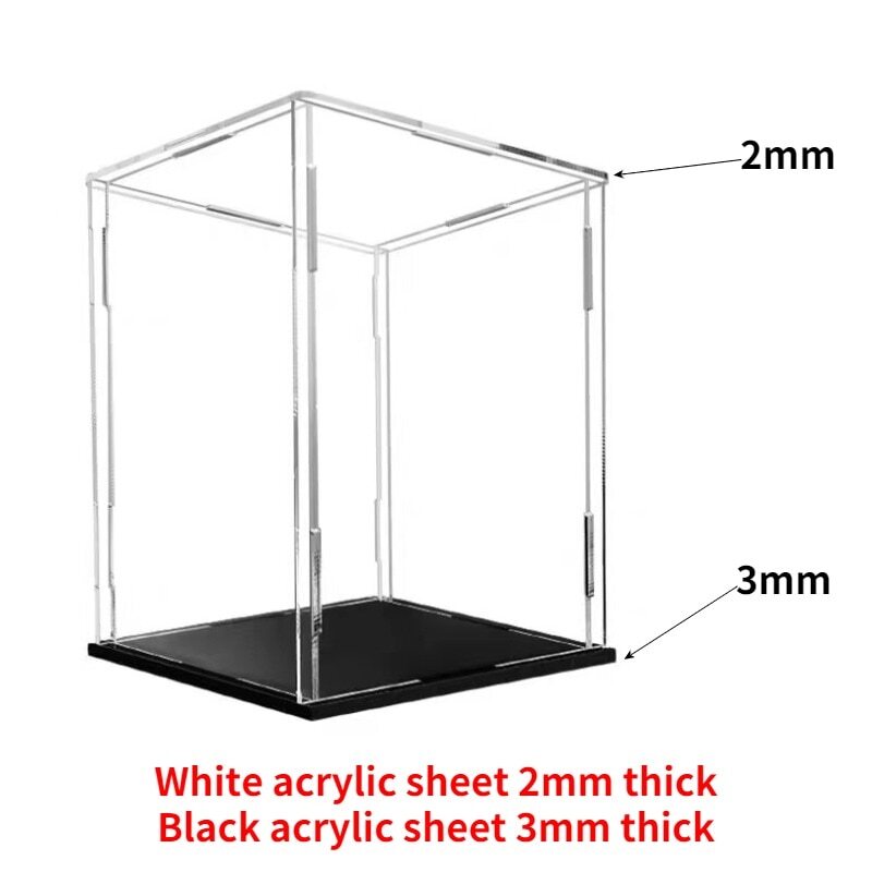 Clear Acrylic Display Case Dustproof Showcase for Action Figure/Toy/collection