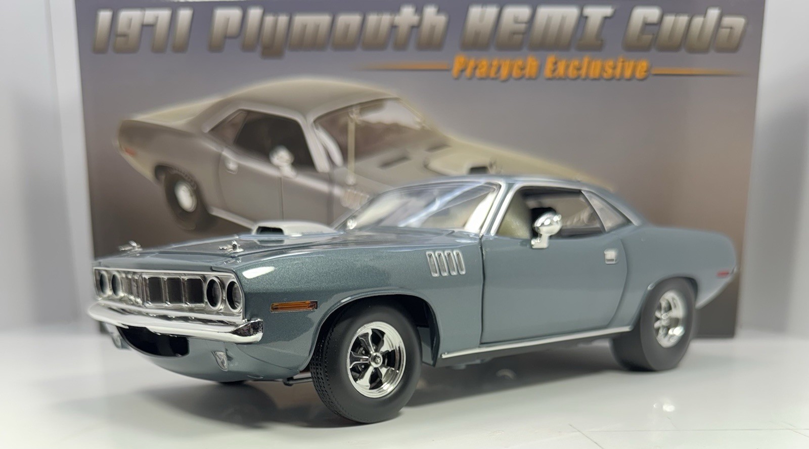 ACME 1/18 Scale 1971 Plymouth HEMI Cuda “Pro Street Drag Version” 1 Of 1 Made