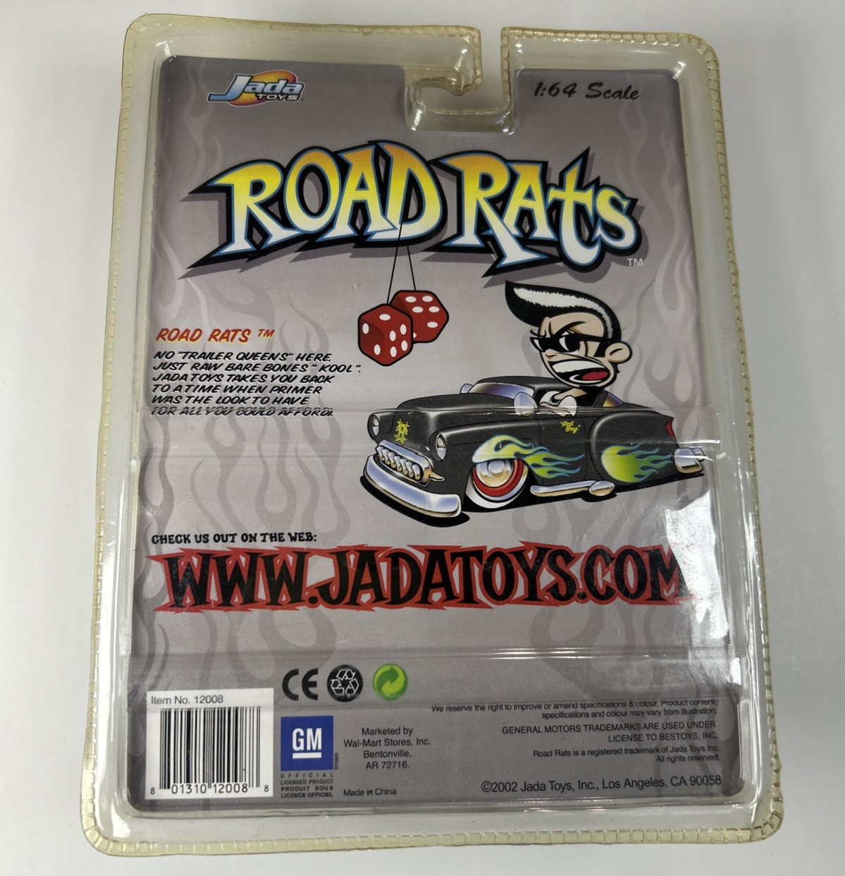 VTG NOS Sealed 2002 Jada Toys Road Rats Mixed Lot of 12 Hot Rod 1:64 Diecast