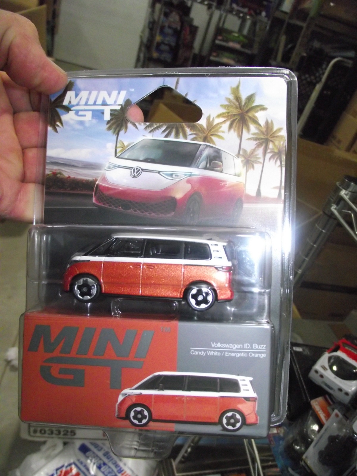 Mini gt 1/64 Volkswagen ID Buzz white & orange NIB