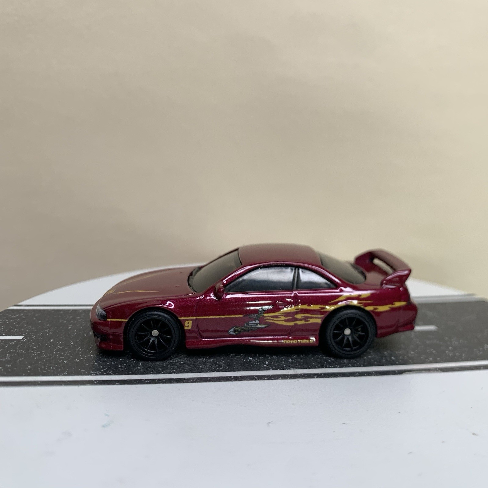 Hot Wheels Premium Fast & Furious Nissan 240SX Silvia S14 Dark Red w/RR 1:64 NM