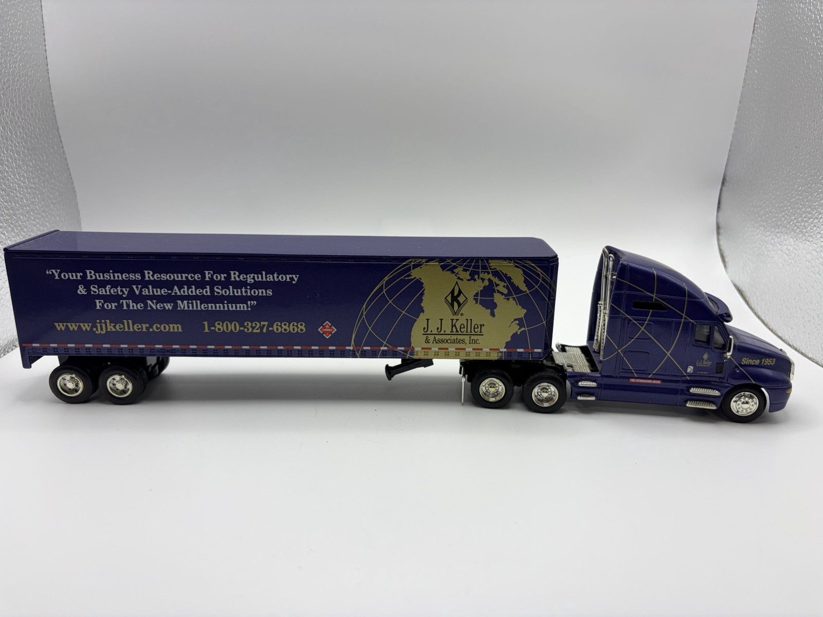 JJ Keller SpecCast Kenworth T2000 Die Cast Collectible Tractor Trailer – OPENED