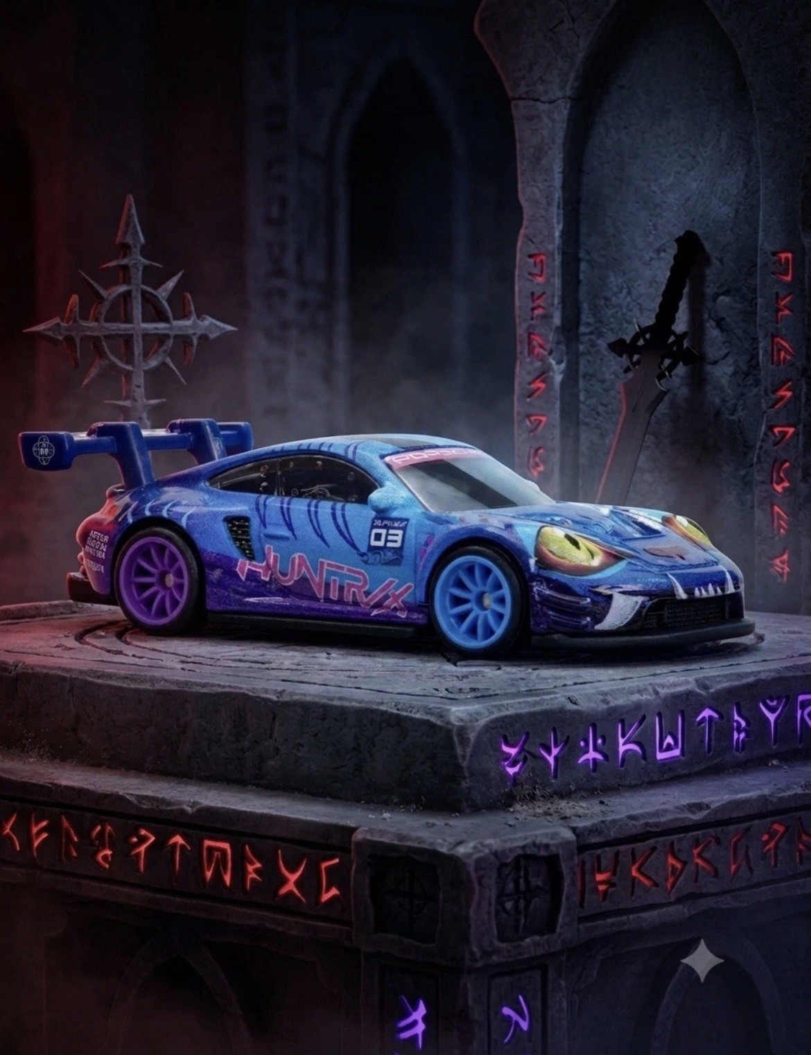 Hot Wheels KPop Demon Hunters Porsche 911 GT3 R (992) IN HAND