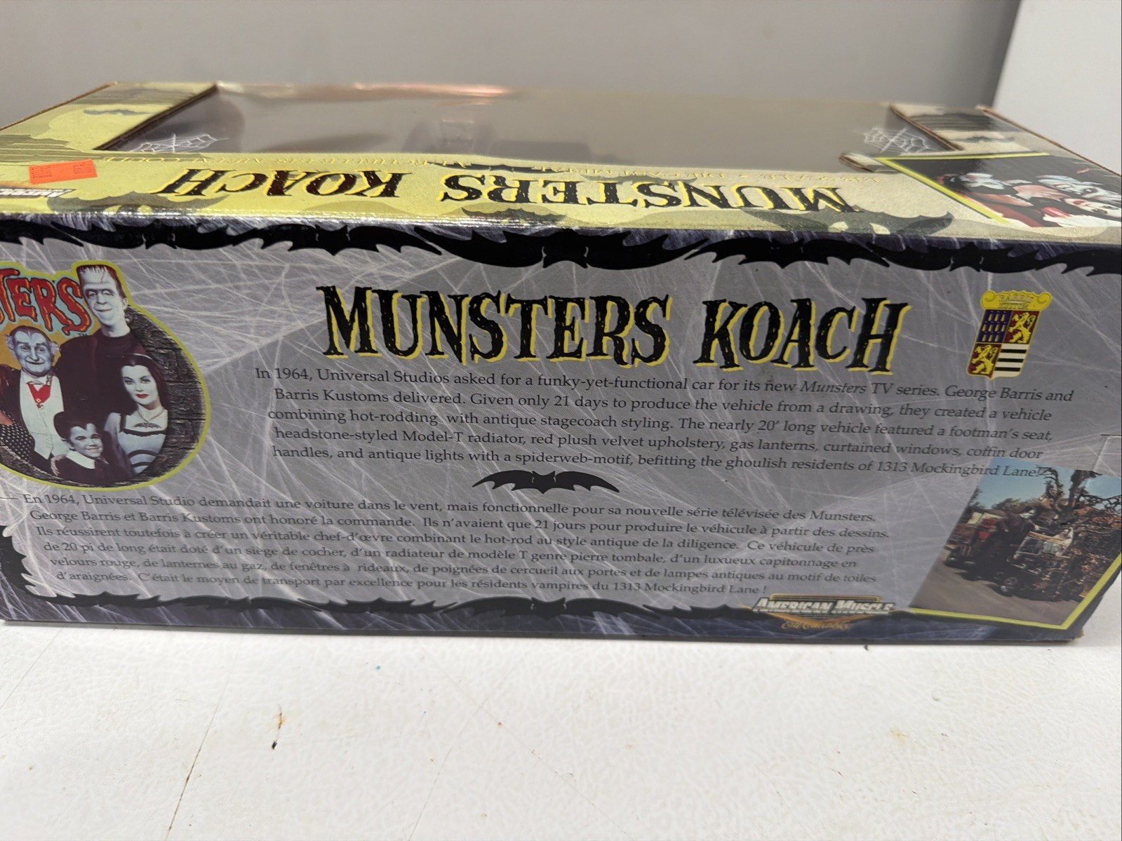 ERTL American Muscle the Munsters Koach 1/18 Scale Black, 2002
