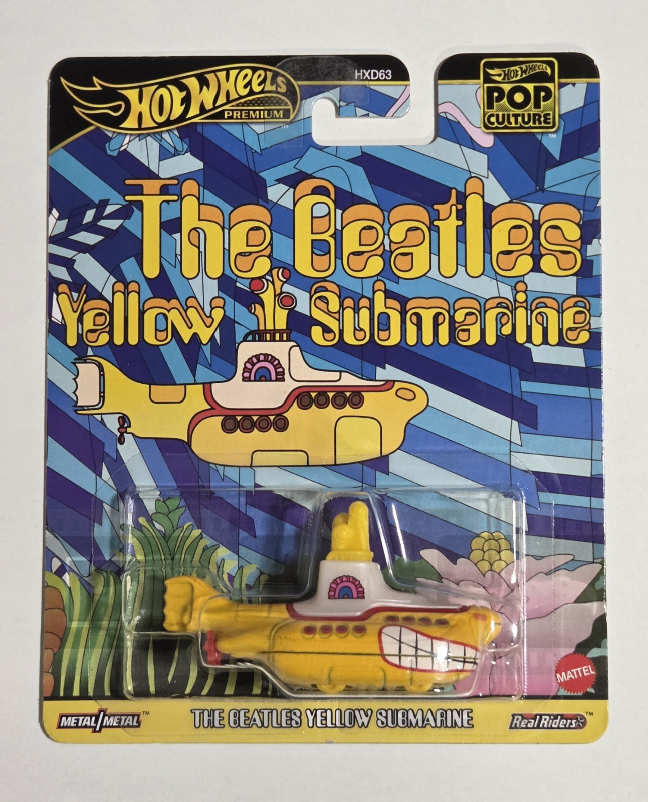 2025 Hot Wheels Premium Pop Culture The Beatles Yellow Submarine 1:64 Model