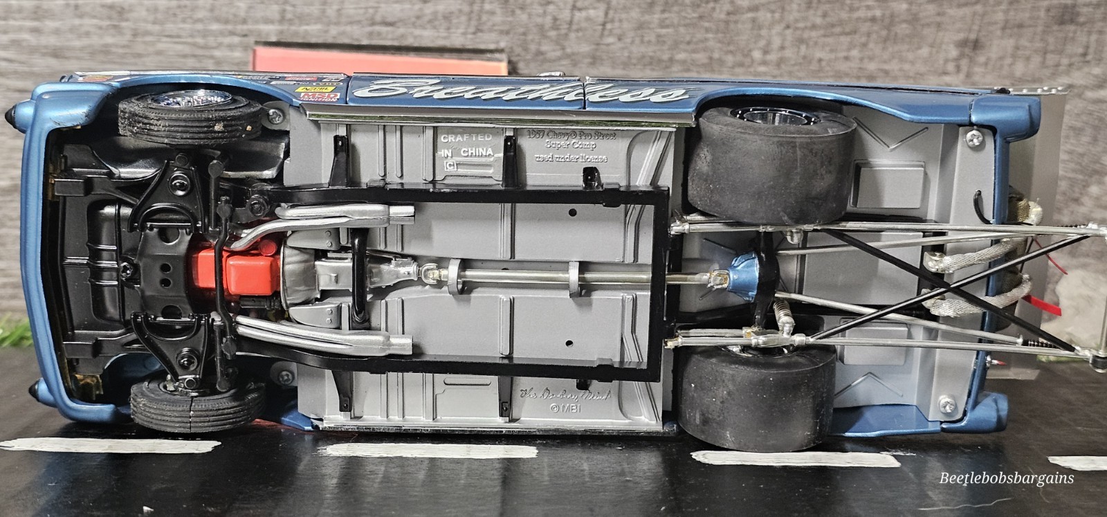 Danbury Mint 1957 Chevy Bel Air Pro Street Super Comp Dragster “Breathless” 1:24