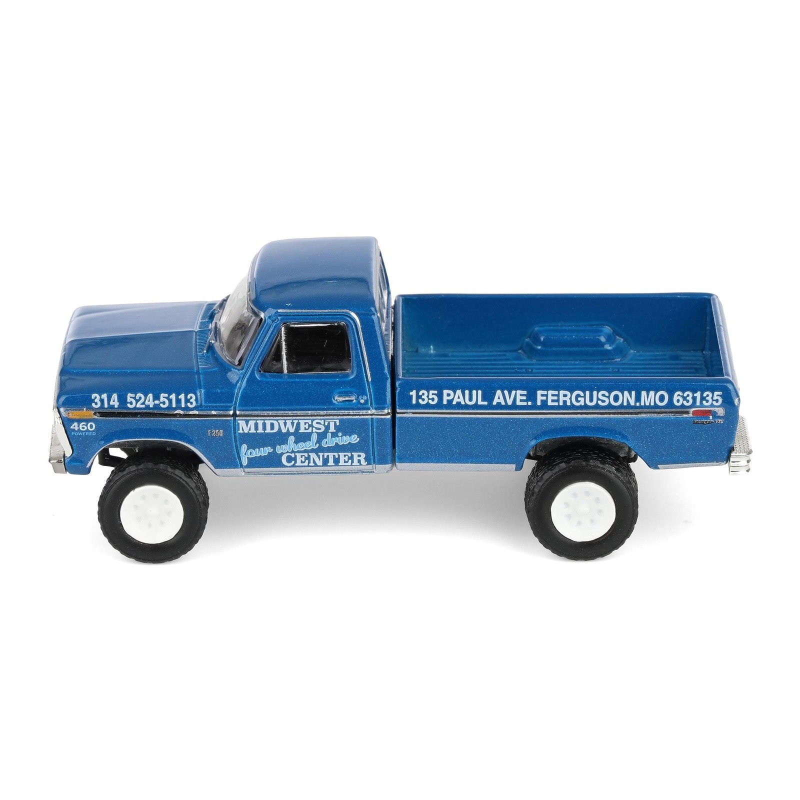 Greenlight 1/64 1974 Ford F-250 with Camper Shell Midwest 4WD Center 30345