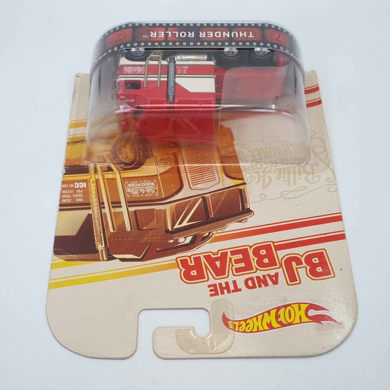 HOT WHEELS 2014 RETRO ENTERTAINMENT THUNDER ROLLER BJ AND THE BEAR W/ PROTECTOR