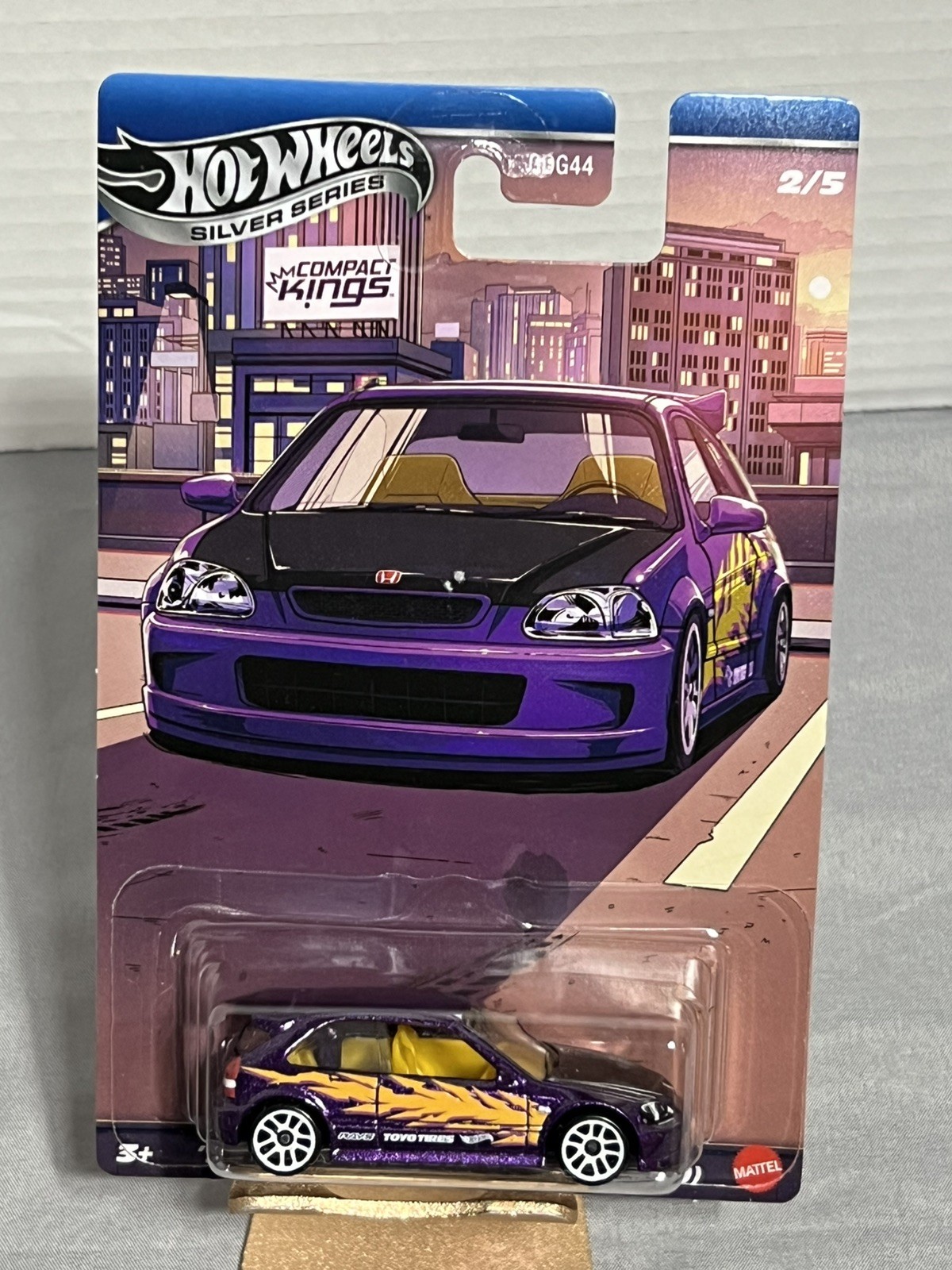 Hot Wheels 2025 Silver Series Compact Kings ’99 Honda Civic Type R EK9 Purple #2