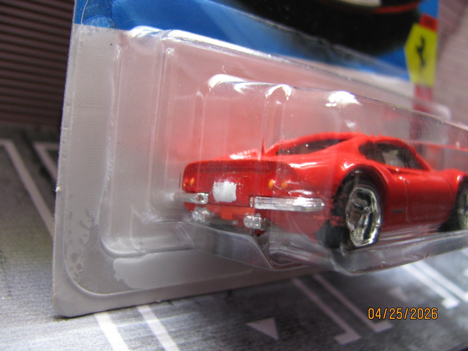 2026 Hot Wheels RED Ferrari Dino 206 GT, w/Real Riders Wheel Swap