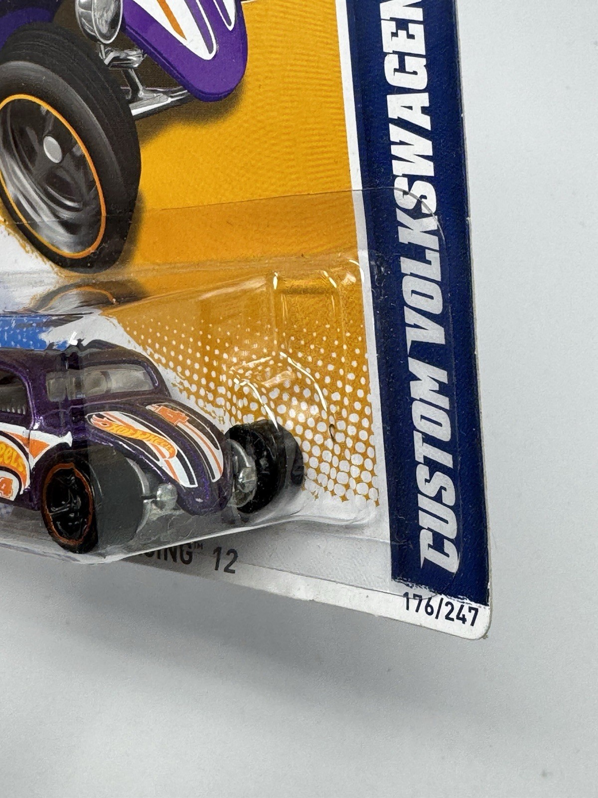 2012 Hot Wheels 176/247 HW Racing Custom Volkswagen Beetle 6/10 (B3)