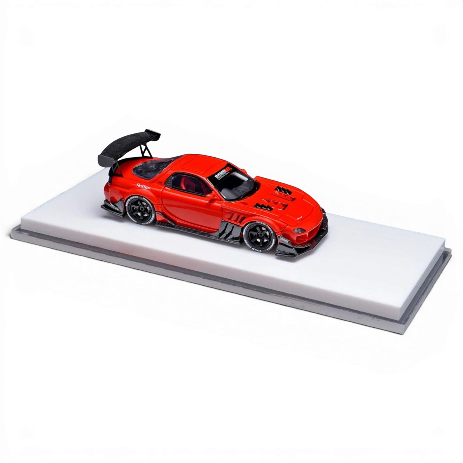 YM Model x Minicraftsman Mazda RX-7 Modified Red 1:64