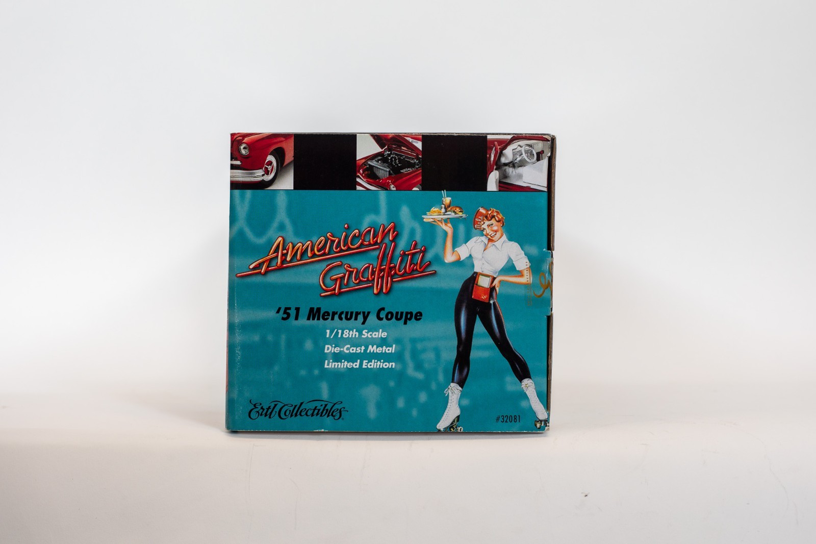 Ertl American Graffiti 1951 Mercury Coupe Burgundy 1:18 Diecast Limited Edition