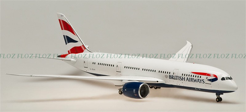 for Inflight for British Airways for Boeing 787-8 G-ZBJA 1:200 plane Pre-built