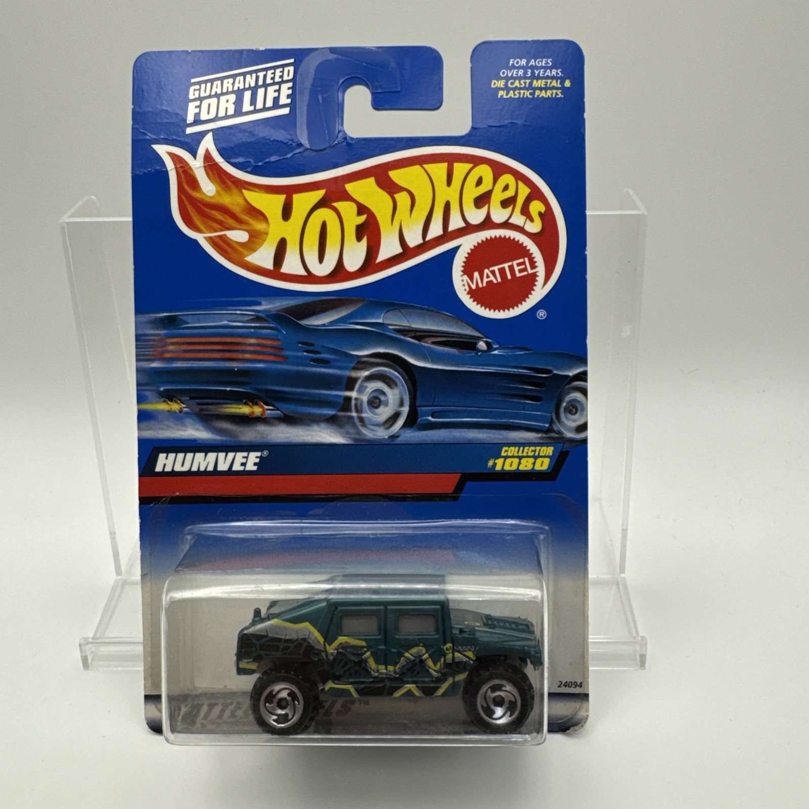 Hot Wheels Humvee Collector 1080 1:64 Diecast Truck Blue Card Unopened Box