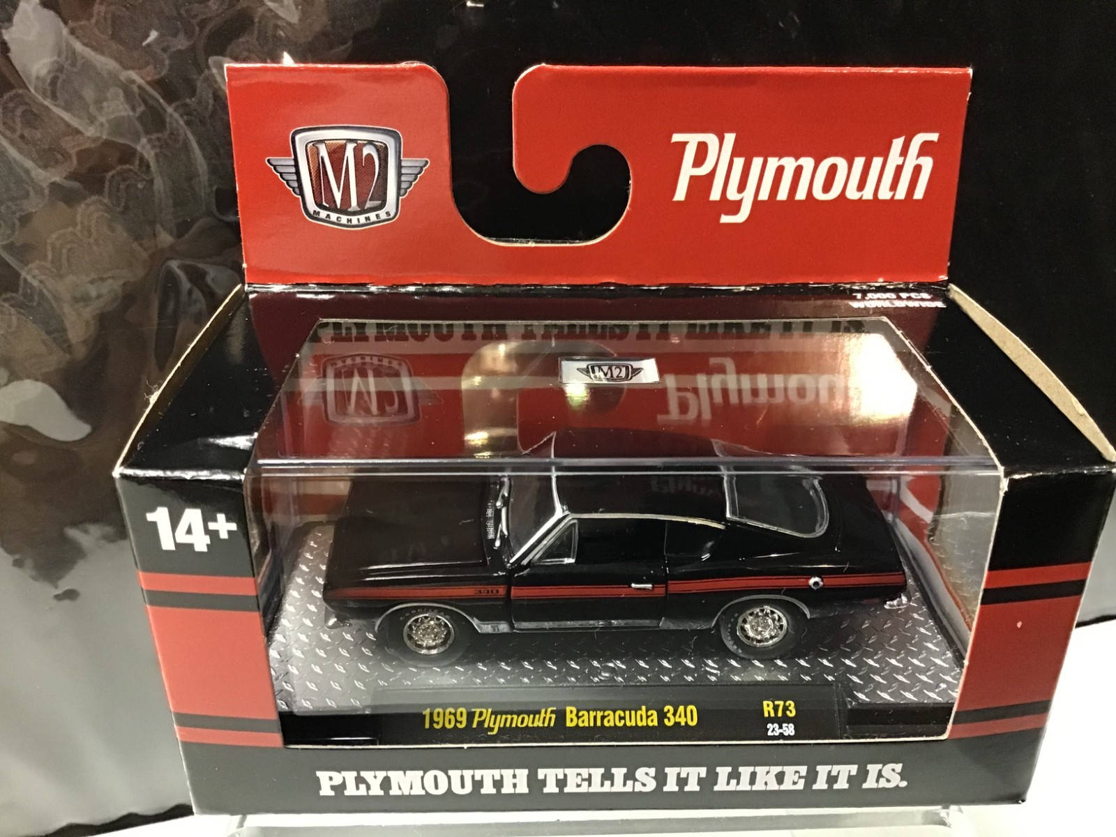 M2 1:64 1969 Plymouth Barracuda 340 1 of 7000 PCS R73 23-58