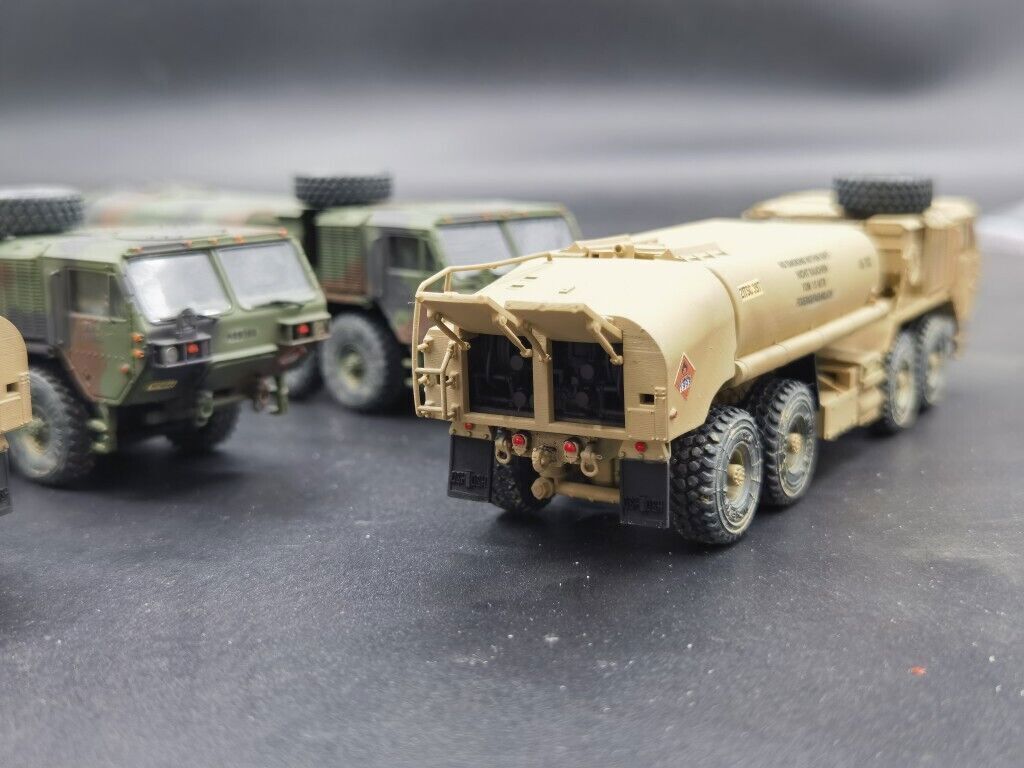 U.S. Army HEMTT M978 A4 Tanker NATO Tricolor Desert Color 1/72 Model Finished
