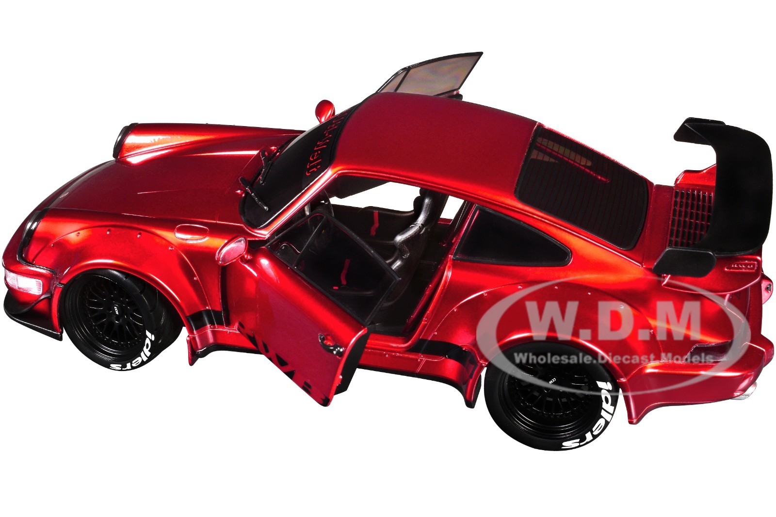 RWB BODY KIT RED METALLIC 1/18 DIECAST MODEL CAR BY JADA 35726