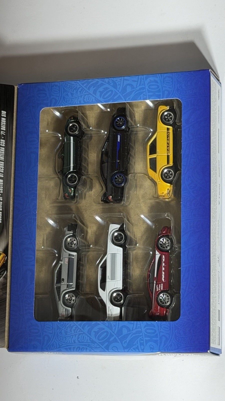 Hot Wheels Silver Series 6 Pack JDM Set Toyota Supra Nissan Skyline Honda Civic