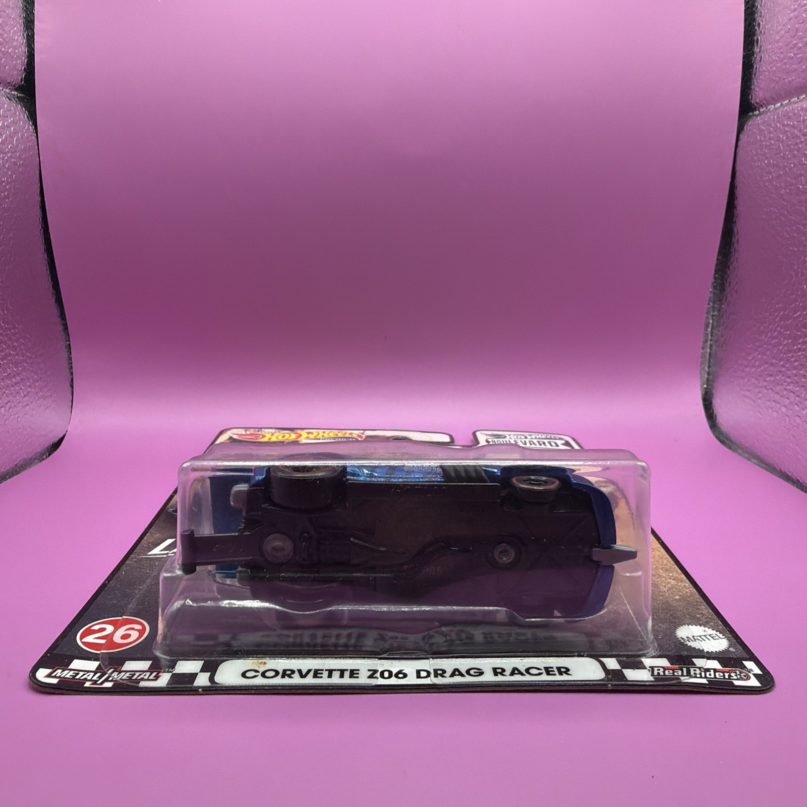 Hot Wheels Boulevard 1:64 Corvette Z06 Drag Racer Laughlin Model GRL96