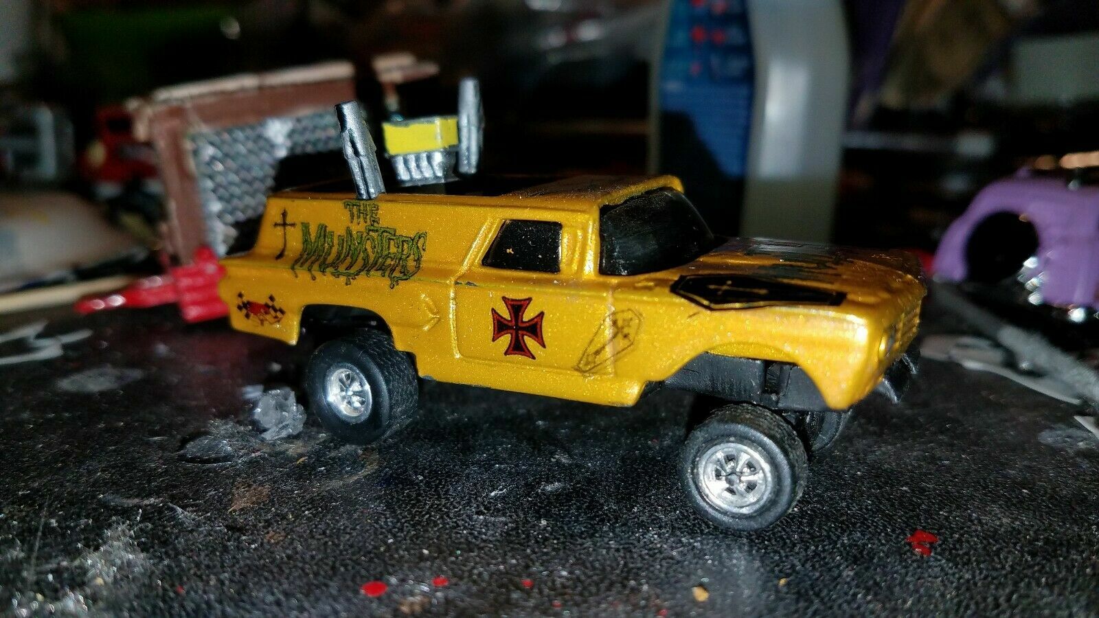 MUNSTERS 1:64, 1:43, 1:32 or 1:24 scale WATER-SLIDE DECALS HOT WHEELS MODEL CAR