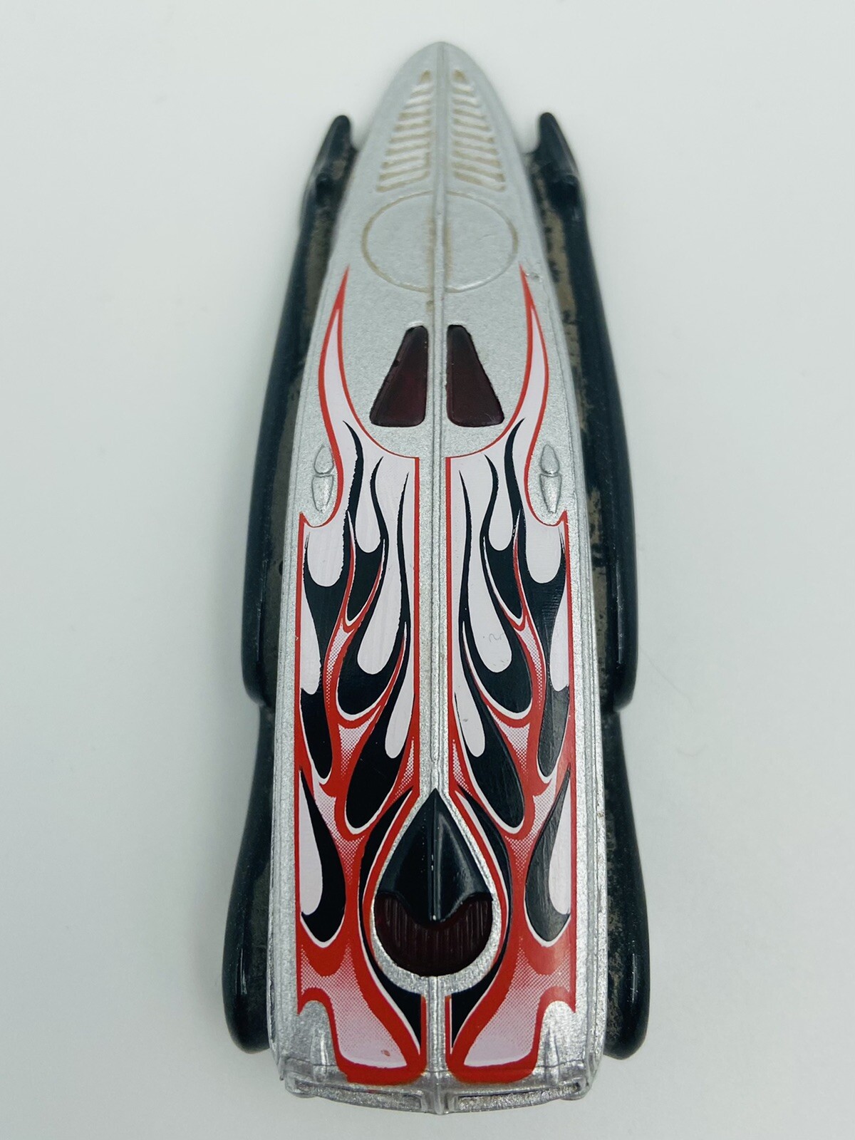 2004 Hot Wheels First Edition Crooze Low Flow 49/100 Silver Black Red White🔥🏁