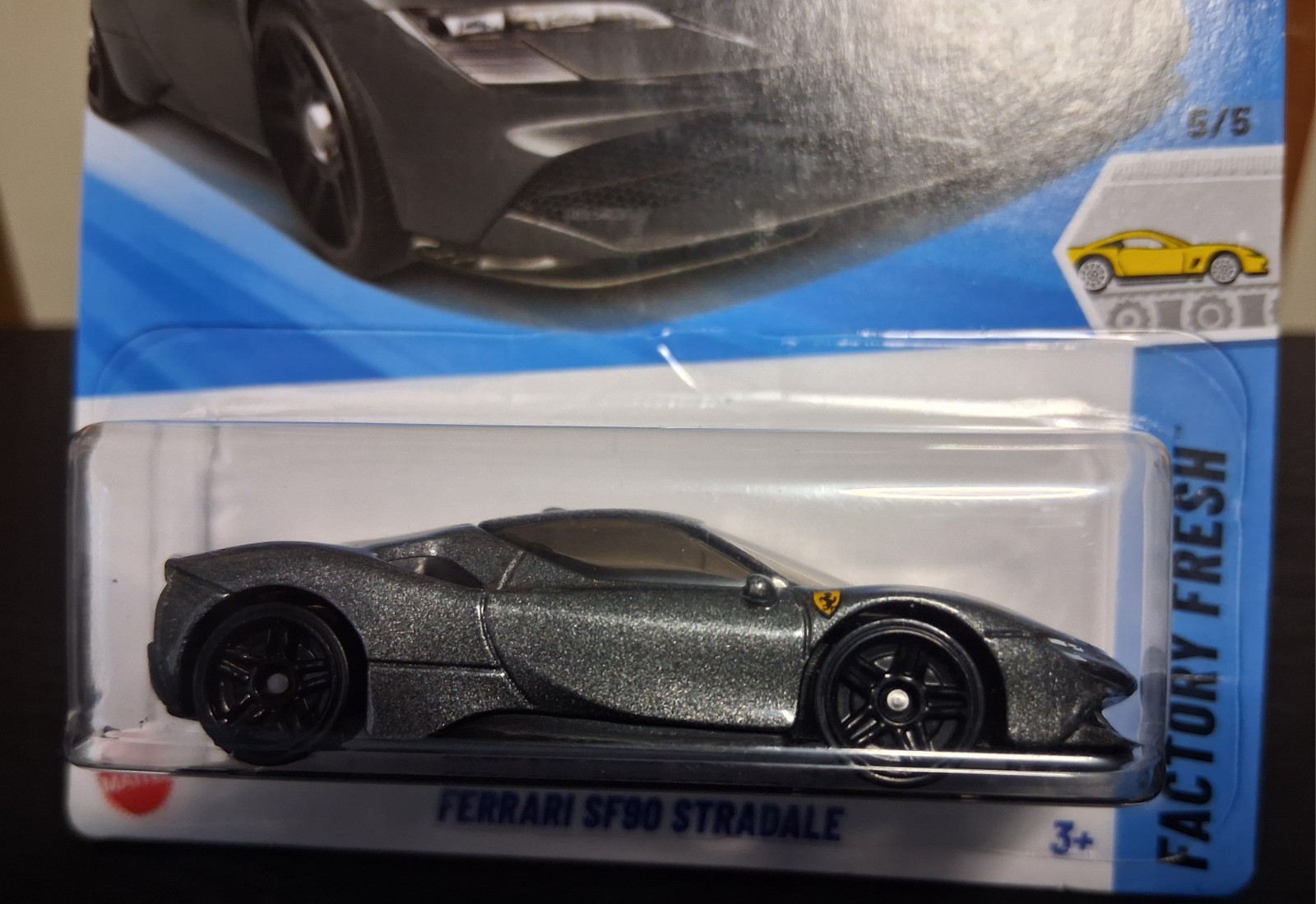 Hot Wheels Mainline Ferrari SF90 Stradale Grey Factory Fresh