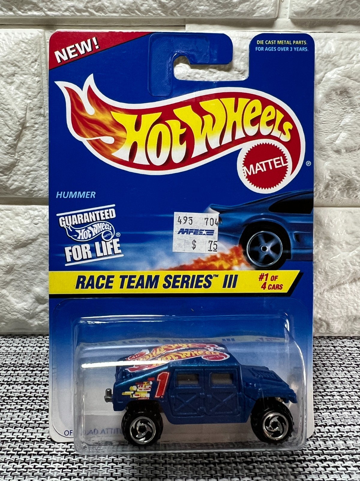 Hot Wheels Race Team Series III #1 of 4 Cars Hummer Collector #533 Blue