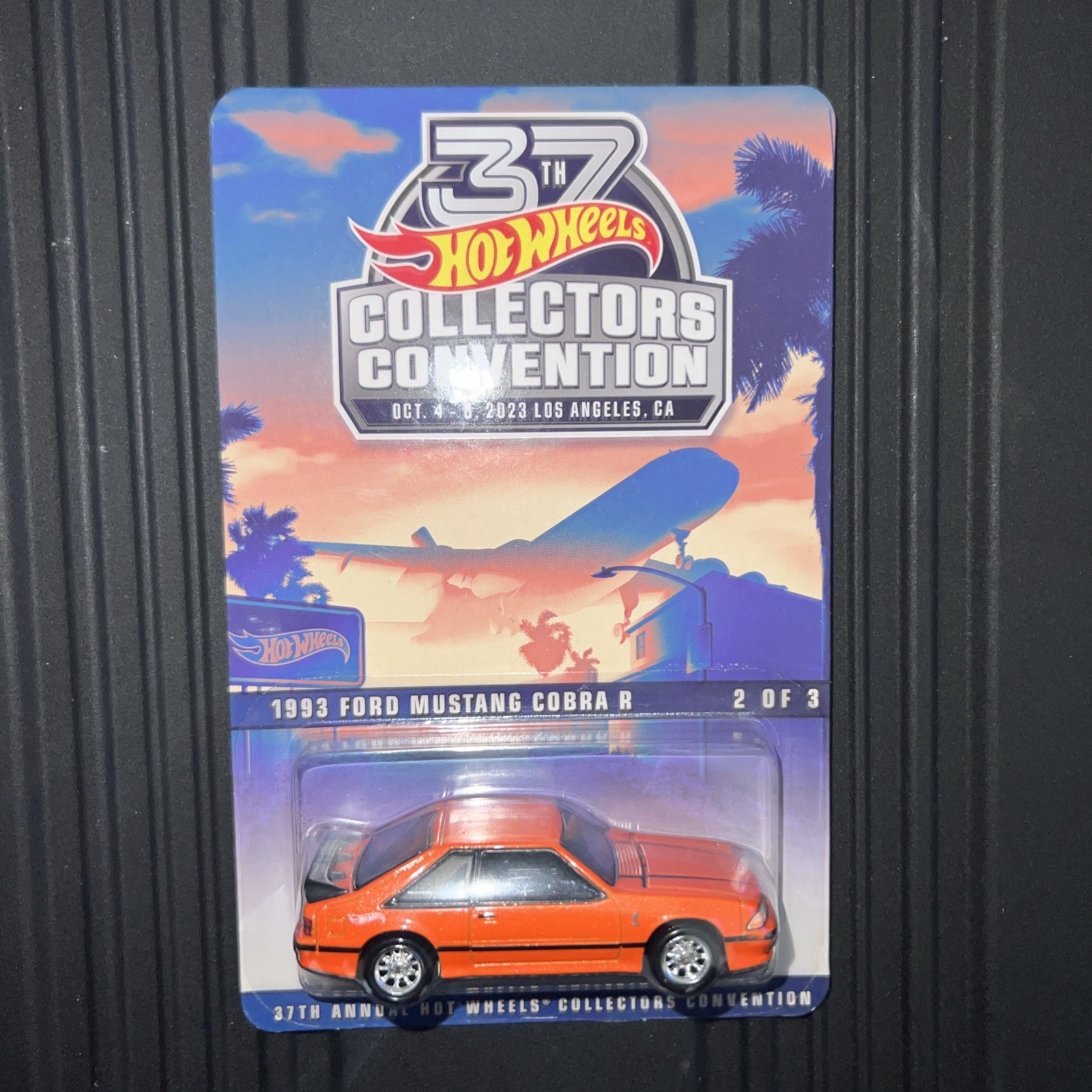 New 2023 Hot Wheels ORANGE 1993 FORD MUSTANG 2/3 37th LAX Convention 05327/06200
