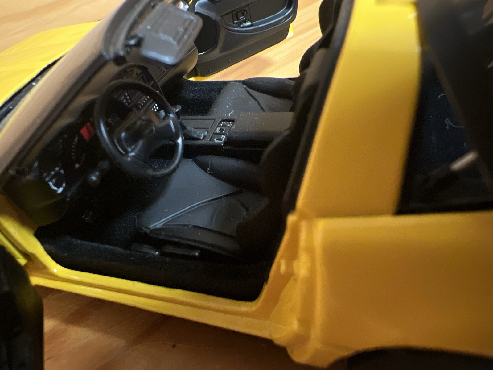 1995 Chevrolet Corvette ZR-1 Yellow Danbury Mint Diecast Replica 1:24