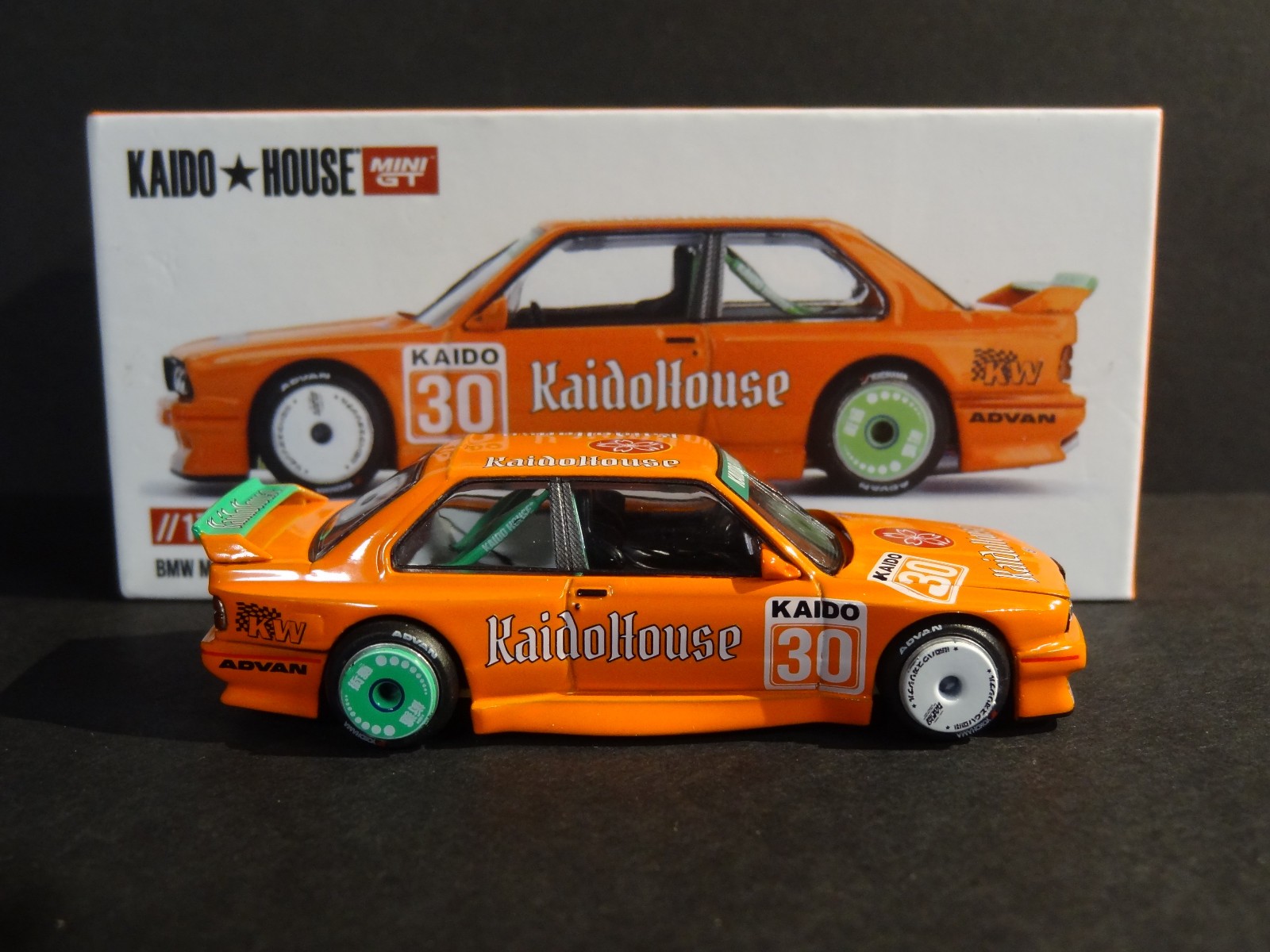 KAIDO HOUSE x MINI GT – BMW M3 KAIDOHAUS V1 – ORANGE #KHMG177 – SEALED