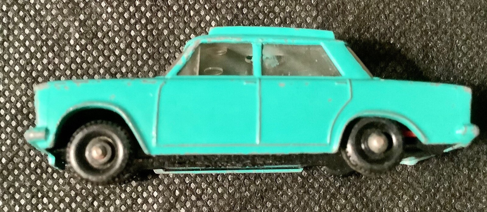 Lesney Matchbox No. 56 Fiat 1500 Car Teal Made in United Kingdom